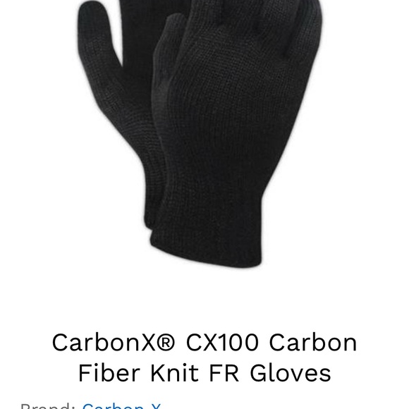 Carbon Black Fiber Knit Gloves- heat resistant- 8 pair total - Picture 1 of 9